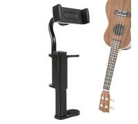 Support de téléphone pour guitare - Support de téléphone pour guitares | Support de téléphone pratique avec chiffon d'essuyage | Pince à clip pour smartphone pour enseigner l'enregistrement vidéo, les
