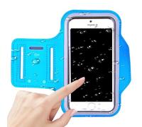 Support de téléphone pour la course à pied - Brassard étanche, sac léger et résistant aux chocs, pochette de téléphone de sport avec fente pour clé, brassard d'exercice pour, étui noir pour randonnée