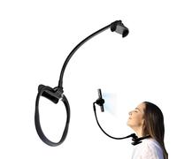 Support de téléphone pour Le Cou - Support de 17,52 Pouces | Support en d'aluminium : Support Flexible en Silicone pour Cou avec Affichage Mains Libres pour Le Bureau