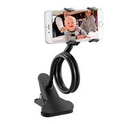 Support de téléphone pour lit - Pince de téléphone portable réglable à 360° | Multifonction col de cygne long bras support pour lit | Parfait pour regarder des films, lire, passer des appels vidéo |