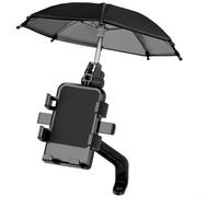 Support de téléphone pour moto avec parapluie étanche intégré et pare-soleil pour une navigation mobile sécurisée et une protection contre la pluie et la lumière du soleil (rétroviseur)