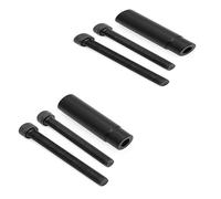 Support de téléphone pour Moto Extension de Support Guidon Navigation GPS pour Ninja 1000 650 GTR1400 H2SX Z1000SX 2011-2019(Black 2 Sets)