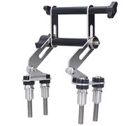 Support de téléphone pour Moto, Guidon, Clip de téléphone pour Scooter, Support de téléphone Portable avec Fonction de montée et d'abaissement, Ajustement pour R1250GS, (Argent)