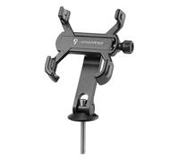 Support de téléphone pour moto, pince de téléphone portable à 4 griffes, rotation à 360 degrés, support de guidon réglable, support de scooter pour vélos, motos, scooters, poussettes
