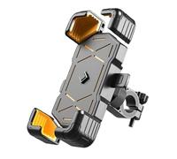 Support de Téléphone pour Moto pour Piaggio GTS GTV 250 300,Support de Téléphone Rotatif à 360° pour Guidon de Vélo, Anti-Vibration, pour Cyclomoteur,A-Yellow