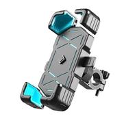 Support de Téléphone pour Moto pour Piaggio Vespa GTS GTV 250 300,Support de Téléphone Rotatif à 360° pour Guidon de Vélo, Anti-Vibration, pour Cyclomoteur,A-Blue