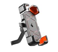 Support de Téléphone pour Moto pour Suzuki Address 110 MotoGP,Support de Téléphone Rotatif à 360° pour Guidon de Vélo, Anti-Vibration, pour Cyclomoteur,B-Orange