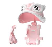 Support de téléphone pour moto, support de téléphone de moto, support de téléphone étanche stable avec chapeau de lion - berceau de téléphone multifonctionnel, bras à ressort solide pour accessoires