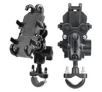 Support De Téléphone pour Moto Vue À 360 ° Support GPS Antichoc Clip Scooter Vélo Accessoires De Vélo pour Téléphone Portable 4-6.7 Pouces Support Navigation Moto(A)
