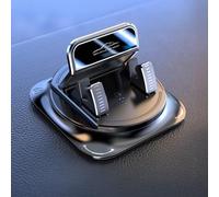 Support de téléphone pour tableau de bord de voiture : rotation à 360 °, antidérapant, forte ventouse pour bureau/véhicule, support universel réglable, base en gel sans résidu. Accessoire de conduite
