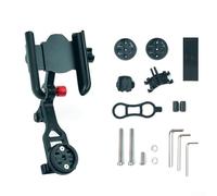 Support de téléphone pour téléphone portable de 4,7 à 7 pouces en alliage d'aluminium pour Garmin Bryton Wahoo pour Cateye adaptateurs phare pince noir