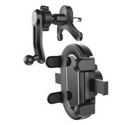 Support de téléphone pour véhicule - Support de fixation pour voiture | Support de téléphone réglable à 360 degrés, support de téléphone pour pare-brise, clip d'aération, support de smartphone