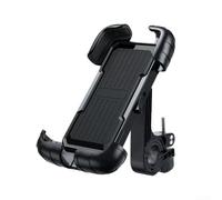 Support de téléphone pour vélo ABS antidérapant en silicone | Bras métalliques renforcés, design résistant aux chocs, verrouillage sécurisé lors du freinage, des virages et des chocs