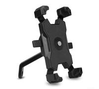 Support de téléphone pour vélo avec support de guidon réglable - Navigation fixe sécurisée - Compatibilité smartphone - Plastique robuste résistant aux intempéries - 15 x 13,5 x 7,5 cm - Pour vélo (E)