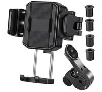Support de téléphone pour vélo de 11,9 à 18,3 cm, anti-vibrations et prise | Convient aux téléphones de 4,7 à 18,3 cm, jusqu'à 15 mm d'épaisseur, large compatibilité, pour iPhone et pour Android