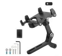 Support de téléphone pour vélo de route avec boulon de fixation pour guidon de smartphones de 4,7 à 7", construction en aluminium (B: 360 degrés)