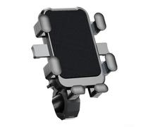 Support de téléphone pour vélo électrique pour téléphone portable de 4 à 7 pouces, rotation à 360 degrés, support de verrouillage à six griffes avec design anti-chute pour vélo électrique et moto