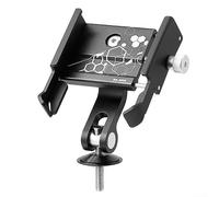 Support de téléphone pour vélo en alliage d'aluminium avec base de support de tige de fourche, compatible avec les téléphones de 3, 5, 7, 5 pouces, écran rotatif horizontalement