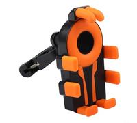 Support de téléphone pour vélo en silicone pour OCTOPUS Grip et système de double coussin d'air résistant aux chocs, convient aux téléphones de 4 à 7", rotation à 360 degrés pour une visualisation