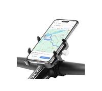 Support de téléphone pour vélo et moto Aluminium Léger Ajustable Noir