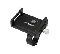 Support de téléphone pour vélo et moto Mini Aluminium Léger Ajustable Noir