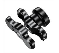 Support de téléphone pour vélo/moto avec bras double en alliage d'aluminium antivol de 6 cm, compatible avec les supports à rotule.
