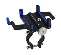 Support de téléphone pour vélo résistant aux chocs conçu pour les appareils de 3, 5, 7, 5 pouces avec démontage rapide (bleu)