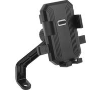 Support De Téléphone Pour Vélo, Support De Téléphone Pour Moto Scooter Rétroviseur, Support De Smartphone Pour Smartphone De 3.5 À 7.1 Pouces, Noir
