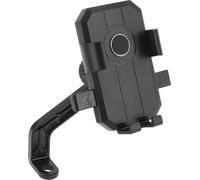 Support De Téléphone Pour Vélo, Support Téléphones Pour Moto Scooter Rétroviseur, Support Pour Smartphone De 3.5 À 7.1 Pouces, Ton Argenté