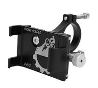 Support de téléphone pour vélo ZERONE - Batterie - Alliage d'aluminium - Blanc - Chargeur induction sans fil