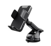 Support de téléphone pour voiture - ABS 7,5x11,3x16,2cm Noir | Support de ventilation pour pare-brise de tableau de bord, mobile rotatif à 360 degrés avec forte aspiration, accessoire de voitu