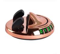 Support de téléphone pour voiture avec rotation à 360 degrés et plaque de stationnement offrant une stabilité sécurisée du téléphone et un affichage facile de l'emplacement du stationnement (doré)