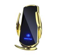 Support de téléphone pour voiture, charge sans fil 15 W, capteur infrarouge, ouverture/fermeture
