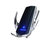 Support de téléphone pour voiture, charge sans fil 15 W, capteur infrarouge, ouverture/fermeture