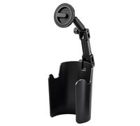 Support de téléphone pour voiture réglable rotatif avec bras multiarticulé | Support de téléphone de voiture stable pour couple pour camion, SUV, berline, voyage, randonnée, navigation et appel, noir