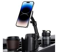 Support de téléphone pour voiture réglable rotatif avec bras multiarticulé | Support de téléphone de voiture stable pour couple pour camion, SUV, berline, voyage, randonnée, navigation et appel, bleu