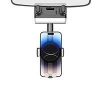 Support de téléphone pour voiture - Support de smartphone rotatif pour rétroviseur automobile | Rotation à 360 degrés, support de téléphone de voiture anti-secousses pour camion, véhicule, camping-car