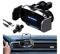 Support De Téléphone Pour Voiture | Support De Voiture Pour Téléphone À Serrage Automatique Rotatif,Support De Téléphone Portable À Serrage Automatique, Clip D'aération, Stabilisateur Anti-tremblement