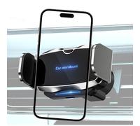 Support de téléphone pour voiture - Support électrique rotatif à 360 degrés, support de téléphone portable à fixation automatique, clip pour grille d'aération, stabilisateur anti-vibrations