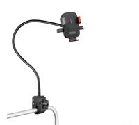 Support de téléphone réglable à 360 degrés pour vélo avec pince de fixation pour outils, convient pour vélos, scooters et poussettes, construction en métal et ABS (50 cm)