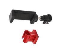 Support de Téléphone Réglable en Alliage D'aluminium pour TX TQi pour Support de Téléphone émetteur pour Télécommande TX TQi en Noir (Rouge)