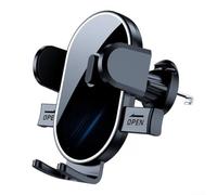 Support de téléphone réglable pour grille d'aération de voiture avec rotation à 360 degrés et bras doublés en caoutchouc offrant un maintien sûr pour les téléphones (miroir)