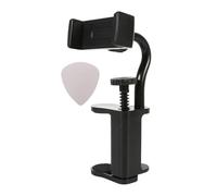 Support de téléphone réglable pour guitares avec médiators vibrants, poignée pour leçons et stabilisateur de téléphone de guitare