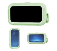 Support de téléphone rotatif à 360 ° avec support étanche HD anti-buée pour écran tactile sensible - Support mural pour téléphone compatible avec tous les téléphones de moins de 17 cm - Pour salle de