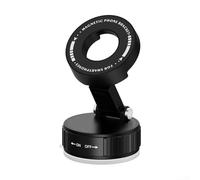 Support de téléphone rotatif pour voiture pour une utilisation mains libres avec ventouse puissante qui se fixe facilement sur les surfaces planes des véhicules (noir)
