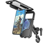 Support De Téléphone Sans Fil Étanche Pour Moto,Chargeur Sans Fil Qi/Usb C Antivol Sur Le Guidon,Rotation À 360° Pour Les Smartphones De 3,5"" À 6,1""(Taille S)