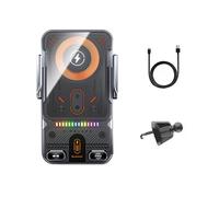 Support de Téléphone Sans Fil pour Voiture, 15 W, Charge Rapide, Induction Infrarouge, Universel, Transparent, pour A