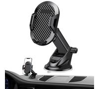 Support de téléphone sous vide pour voiture - ABS+silicone+EV métal 13x6x11cm | Support de téléphone monté sous vide | Poignée de berceau multifonction pour pare-brise de camion navigation véhicule