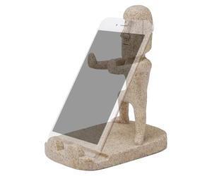 Support de téléphone statuette, sculpture de support de téléphone,Support de téléphone multifonction Île de Pâques | Décoration de table exquise, support de smartphone amusant pour tablettes