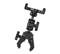 Support de téléphone Super Clamp B2, D | Pince de téléphone réglable pour trépieds, vélos, motos, support d'appareil de 11,4 à 17,8 cm, montage de tête sphérique de